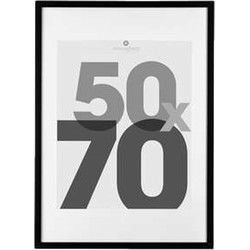 Atmosphera Fotolijstje - voor foto 50 x 70 cm - zwart - MDF/Glas - Fotolijsten