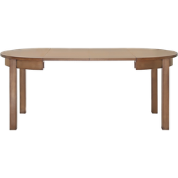 Derek uitschuifbare houten eettafel walnoot - met verlengstuk - 100-190 x 100 cm