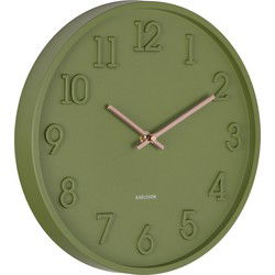 Karlsson - Wandklok Calma - Army green