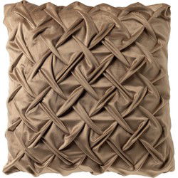 Dutch Decor MIRA - Sierkussen 45x45 cm - Irish Cream - beige - bruin - Dutch Decor