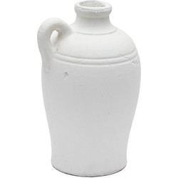 Kave Home - Palafrugell witte terracotta vaas 30 cm