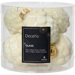 denappel glas d5h7 cm wlwt ass 6st kerst - Decoris