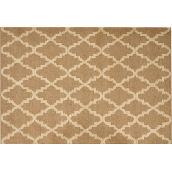 Beliani MERMER - Gevlochten-Beige-Jute