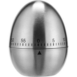 Kookwekker - ei vorm - 7,5 cm - RVS - eierwekker - analoge wekker - Kookwekkers