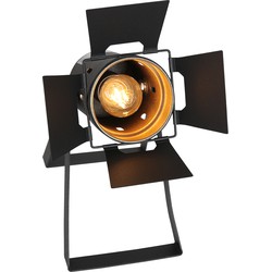 Mexlite tafellamp Carree - zwart - metaal - 3380ZW