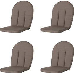 Madison -  Tuinkussen Kettler Comfort/Prince Rib liver - Ca. 105x52 cm - Set van 4