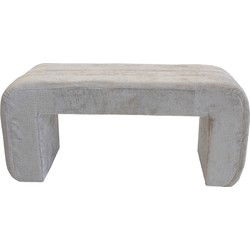 Halbankje Beige Stof - 99x38x46cm - Sera