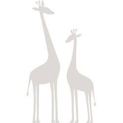 Origin fotobehang giraffen warm grijs