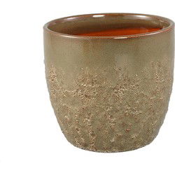 PTMD Bloempot Harper - 17x17x15 cm - Keramiek - Groen