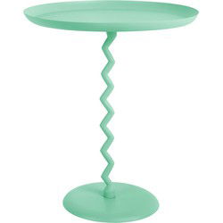 Bijzettafel Zig Zag - Turquoise - Ø44cm