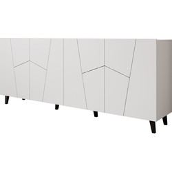 Meubella Dressoir Ezer - Wit - 200 cm