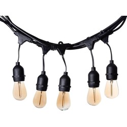 Cotton Ball Lights feestverlichting – Starter Kit - Inclusief 10 Edison LED Lampen (5 m) & Stekker (3 m) - Waterdicht