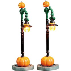 Witch pumpkin patch set of 2 b/o 4.5v