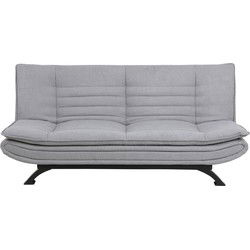 Slaapbank 3-Zits - Lichtgrijs Stof - Zithoogte 41cm - 196x98x91cm - Nico