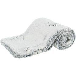 TRIXIE HONDENDEKEN NANDO SOFTFLEECE LICHTGRIJS 75X50 CM