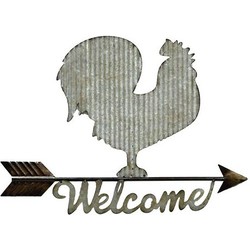 Wandobjekt Chicken Welcome - 48x30 cm - Buitengewoon de Boet