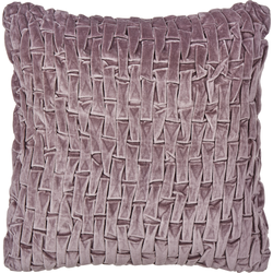 CHIRITA - Sierkussen - Paars - 45 x 45 cm - Fluweel