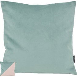 Velvet 2 Tone - Green / Pink | 45 x 45 cm | Kussenhoes | Velvet/Polyester