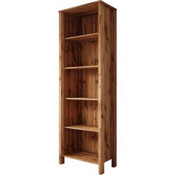 Meubella - Boekenkast Isaac 1 - Eiken - 66 cm