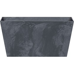 Prosperplast Plantenbak - kunststof - 40 x 20 x 15 cm - antraciet - Plantenbakken