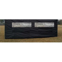 Zijwandenset voor Partytent Easy Up 3 x 6 meter in Zwart