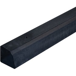 Betonpaal tussenpaal glad met diamantkop 10x10x280 cm prijs per stuk - Gardenlux