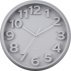 Wandklok Elevated Classic Numbers - Warmgrijs - 5x33.5x33.5cm