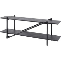 Tv-meubel - Metaal - 140x35x51cm - Piega