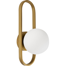 Beliani VARDI - Muurlamp-Goud-IJzer