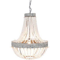 Clayre & Eef Hanglamp Grijs IJzer