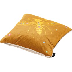 Madison Sierkussen - Velvet Insect Yellow - 45x45 - Geel