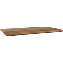 LABEL51 Eetkamertafel Tafelblad Sloppy Edge - Nature - Mangohout - 120 cm Sloppy
