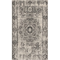 Safavieh Transitional Indoor Woven Area Rug, Evoke Collection, EVK260, in Ivory & Black, 91 X 152 cm