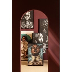PTMD Wandpaneel Romaan - 93x4x63 cm - Polyester - Zwart