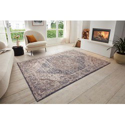 Vintage vloerkleed - Sand Blauw/Crème - 200 X 280 CM