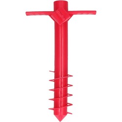 Rode parasolstandaard voor in de grond 40 cm - Parasolvoeten