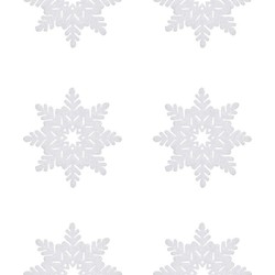 2x Sneeuwvlokken feestslingers wit 180 x 15 cm sneeuwversiering - Decoratiesneeuw