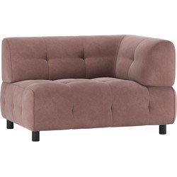 WOOOD Louis 1,5-Zits Element  Met Arm - Polyester - Mauve - 73x122x90