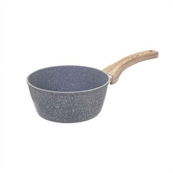 Steelpan/sauspan - Alle kookplaten geschikt - grijs - dia 19 cm - Steelpannen