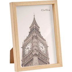 Fotolijst - houtlook - kunststof/glas - 13x18 cm - 20x15 cm - Fotolijsten