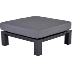 Cube lounge tafel 100x100xH30 cm carbon black reflex black