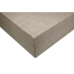 Zo!Home Hoeslaken Lino fitted sheet Palm Taupe 90 x 210 220 cm