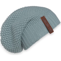 Knit Factory Coco Gebreide Muts Heren & Dames - Sloppy Beanie - Stone Green - One Size