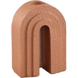 PTMD Vaas Abigail - 12x7x17 cm - Glas - Roest