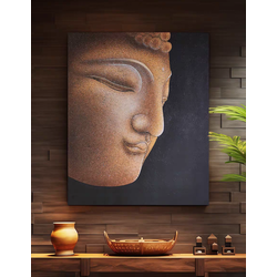 Fine Asianliving Olieverf Schilderij 100% Handgegraveerd 3D met Reliëf