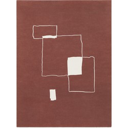 Kave Home - Evilda vel rood papier 21 x 28 cm
