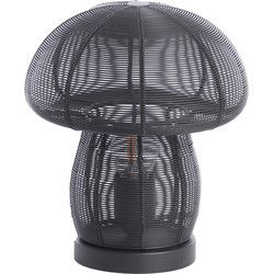 Light & Living - Tafellamp MUSHROOM - Ø20x24cm - Zwart