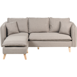 Beliani DALVIK - Driezitsbank-Bruin-Polyester