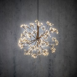 Luca Lighting Kerstverlichting Bal met Warm Witte LED Lampjes - Ø40 cm - Zwart