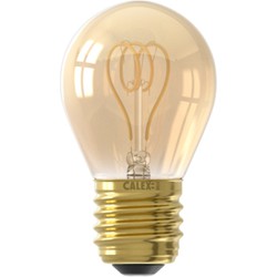 LED Flex Filament Kogellamp P45 220-240V 4W E27 136lm 1800K Goud, dimbaar - Calex